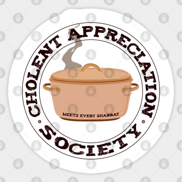 Cholent Appreciation Society Sticker by cuteandgeeky